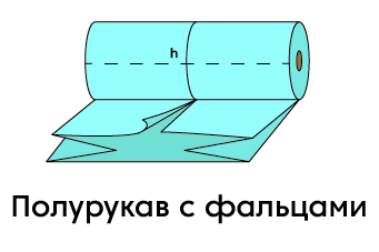 Полурукав с фальцами