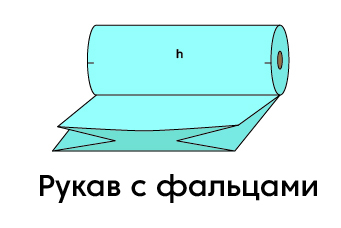 Рукав с фальцами