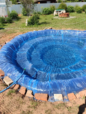 Пленка ВОДЯНОЙ толщина 300 мкм ширина 3,6 метра (рукав 1,8 м) рулон 36 пог. м